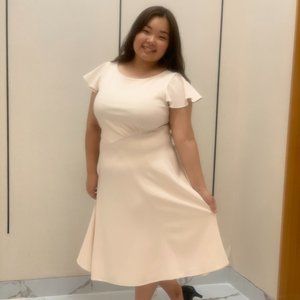 [NWT] | Cream Dress | 6-14 | Calvin Klein